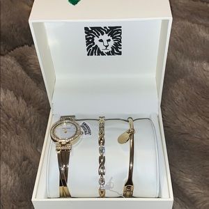 Anne Klein watch & bangle set